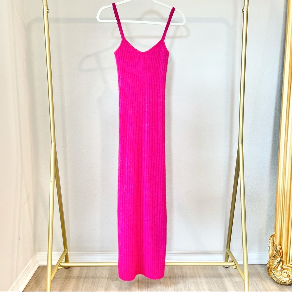 ZARA Pink Fuchsia Long Dress